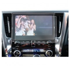 CDEFG Toyota Alphard 30 시리즈 후기형 10.5 T-Connect SD 내비게이션 Toyota Alphard 2020 2021 현재 내비게이션 전용 LCD 보호 필름 10.5인치 디스플레이 전용 LCD 보호 필름 고투과율 HD 투명 고감도 터치 4H 경도 비산 방지 스크래치 방지 얼룩 방지 정전기 흡입 유형 맞춤형 부품 쉬운 설치 PET 2개 조각