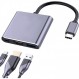 USB Type C HDMI 어댑터 [2023 신규 업그레이드] USB Type C 디지털 AV 멀티포트 어댑터 Type C HDMI 변환기 USB C 허브 100W 고속 PD 충전 지원 1080P 4K 스위치 TV 출력 MacBook Pro / Mac Air (2018-2020) / Mac Mini / iPad Pro(2018-2020), Samsung Galaxy S20 / S10 /Note10 /Note10 /Note10 기타 USB-C 기기(회색
