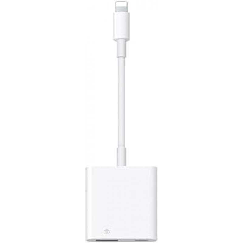 iPhone USB 변환기 어댑터(2023년 신규, 공식 인증, 24개월 보증), iPhone Lightning 카메라 어댑터, USB 3.0/5Gbps, 고속 전송, Lightning 연결 케이블, 고속 충전, 4K 비디오 전송, 데이터 전송 저장, 고화질 사진/비디오 /오디오 파일, MFi 칩, iPhone 카메라 어댑터, 양방향 전송, iPhone 카메라 어댑터, iPhone/iPoD/iPad/MacBook용, Lightning, USB 연결, 설