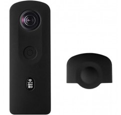 Ricoh Theta SC2 커버 보호 케이스 2020 360 모든 천문 카메라 SC3102 용 마이크 구멍 및 렌즈 캡이있는 최신 버전