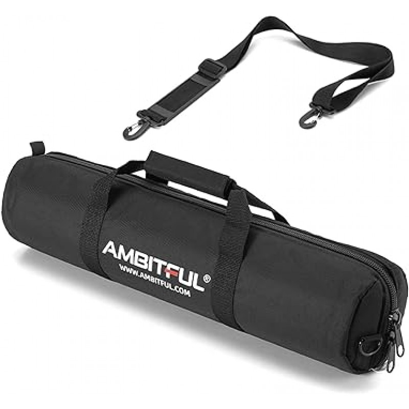 AMBITFUL 65cm 삼각대 운반 케이스 가방 고내구 수납 가방과 숄더 스트랩 첨부 패딩 캐리 가방 라이트 스탠드, 붐 스탠드, 우산, 마이크 스탠드, 삼각 사진 액세서리용