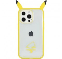Gourmandise POKE-776B 포켓몬 프레임, IIFit 클리어, iPhone 13 Pro(6.1인치) 케이스와 호환 가능, 피카츄 테일