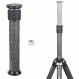 INNOREL ER402C 삼각대 센터 폴, 다용도 연장 폴, 1.6인치(40mm) 파이프 직경 2섹션 텔레스코픽, 삼각대 액세서리, 탄소, 삼각대 모노포드용, 1/4", 3/8" 나사 크기