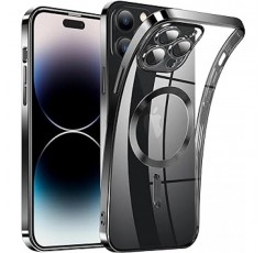 Gosulub iPhone14pro 케이스, MagSafe 호환, 충격 방지, iPhone 14 Pro 케이스, 긁힘 방지, 무선 충전, 무광택 느낌, 황변 방지, iPhone 14 Pro 케이스(블랙)