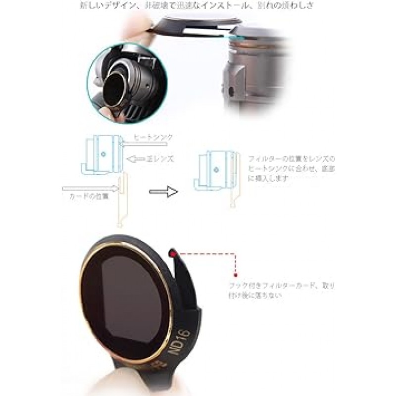 YYFRIEND MAVIC PRO UAV 카메라 필터 액세서리 쿼드 필터 -6P(ND4+ND8+ND16+ND32+MCUV+CPL)
