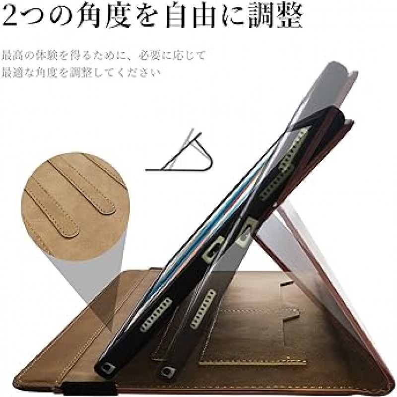 CASAFUNY Samsung Galaxy Tab A 10.1 2019 (SM-T510 SM-T515 SM-T517) 10.1인치 폴리오 케이스 보호 커버 태블릿 내부 가방 액세서리 포켓 스탠드 기능 보호 케이스 초경량 완전 보호 PU 가죽 경량 커버 블루