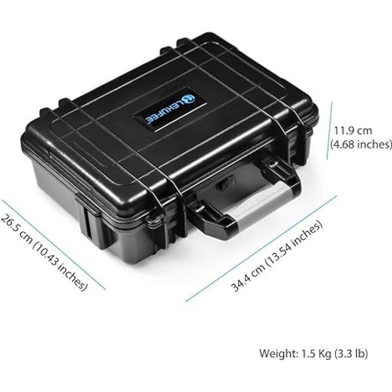 Lekufee DJI Mini 2 SE 케이스, DJI Mini 2, DJI Mavic Mini, DJI Mavic Mini SE 케이스, 방수 보관 케이스, DJI Mini SE 액세서리, 블랙