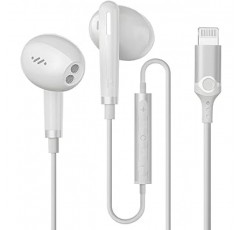 iPhone 이어폰, 라이트닝 이어폰, 유선, 정품, iPhone/iPad/ipod/ios/Siri와 호환 가능, Apple MFi 인증, 2023년 뛰어난 새 디자인, 볼륨 조절, 통화, 리모컨/마이크 포함, 스테레오 이어폰