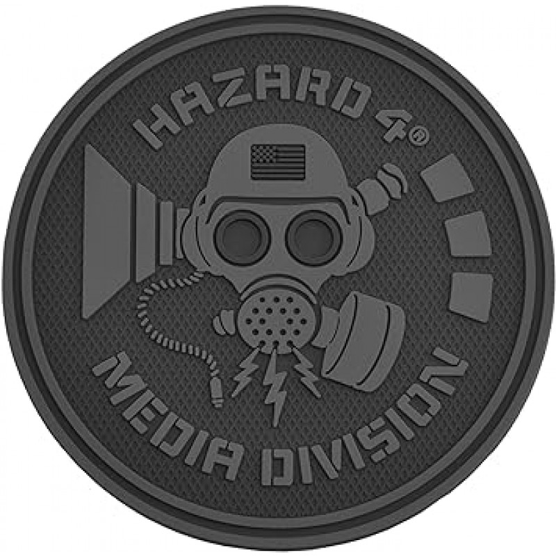 HAZARD4 카메라 가방용 패치 액세서리 Media Division - rubber velcro patch Black PAT-MDA-BLK