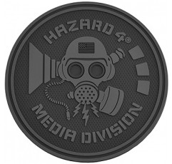 HAZARD4 카메라 가방용 패치 액세서리 Media Division - rubber velcro patch Black PAT-MDA-BLK