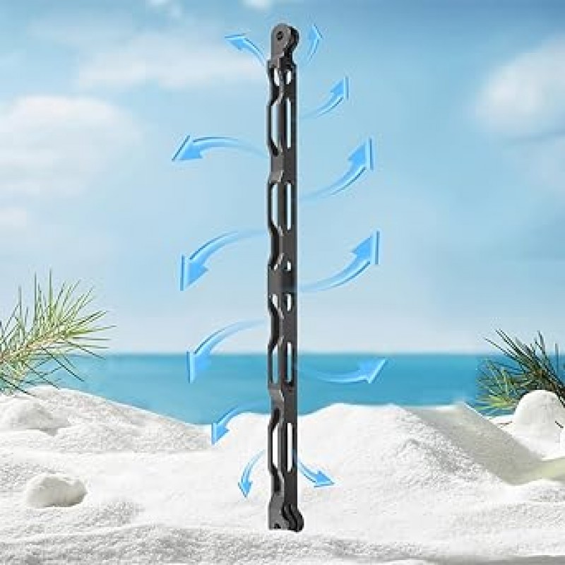 SINTYAN 헬멧 마운트, 3개의 다른 길이 연장 암, GoPro 카메라/OSMO Action과 호환 가능, 곡선형 베이스, 접착 양면 테이프, 나비 나사, 렌치 포함