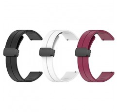Garmin ForeAthlete 55/245/Venu Sq 2 밴드, 교체 밴드, 실리콘 마그네틱 버클, 교체 밴드, 교체 밴드, 액세서리, Venu 2 plus/vivoactive3/Venu/Sq/vivomove3/vivomove/Luxe/style과 호환 가능