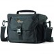 Lowepro LP37213-PKK Nova 180AW II 카메라 숄더백, 2.5갤런(7.4L), 컴팩트, 액세서리 포켓 포함, 레인 커버, 블랙