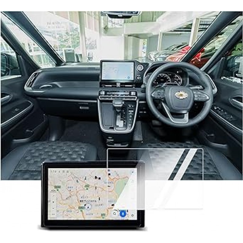 Toyota Noah 90 시리즈/Voxy 90 시리즈용 BIXUAN 강화 유리 LCD 보호 필름, 자동차 액세서리, 긁힘 방지, 지문 방지, 얼룩 방지, 낮은 반사, 쉬운 설치, 공기 방출, 에어리스, 내구성, 뜨겁거나 차가운 변형되지 않음