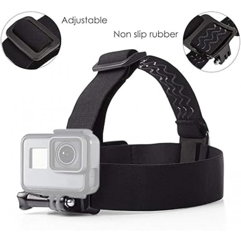 VVHOOY 액션 카메라 액세서리 헤드 스트랩 마운트 가슴 하네스 AKASO EK7000 Brave 4 Brave 7 LE V50X Native/GoPro HERO10 9 8 7 6 5/VEMONT/Dragon Touch/HLS/Apexcam/REMALI