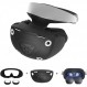 PS VR2용 헤드셋 보호 케이스 + Pukenin Play*station VR2용 렌즈 보호 커버, 헤드셋 커버, 실리콘 소재, PlayStation VR 커버용 땀 방지, 먼지 방지, 긁힘 방지, 방진 키트, 충격 흡수, 완전 보호, 간편한 설치, 스타일리쉬 액세서리, PS VR2 전용(블랙)