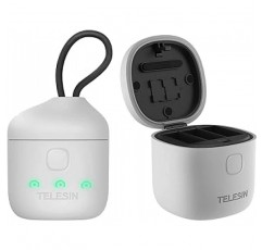 TELESIN Hero11, Hero10, Hero9 배터리 충전기, Allin Box USB 방수 충전기, Type-C 충전 케이블이 있는 고속 SD 카드 리더기, Gopro용 최고의 액세서리(기존 GoPro Hero 11 10 9 배터리와 호환 가능)