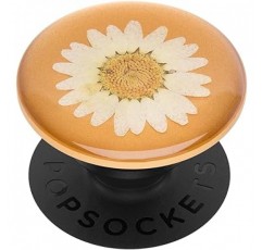 PopGrip Pressed Flower 화이트 데이지 POPSOCKETS 스마트폰 링 스마트폰 스탠드 스마트폰 그립 스마트폰 액세서리 iPhone Android