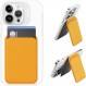 MOFT 플래시 지갑 스탠드, MagSafe 호환, iPhone 14, 스탠드, iPhone13, iPhone12, 자석, 카드 케이스, iPhone 12/13/14 시리즈와 호환 가능, 카드 창, 데스크탑 카드 보관함, 다양한 각도 조절, 휴대가 편리함, 스타일리시함(안녕하세요) 노란색)