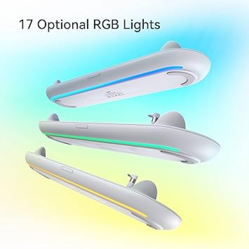 KIWI 디자인 QC01 VR 충전 도크, 충전 스탠드, VR 액세서리, Quest2와 호환 가능, 자기 충전, RGB 조명, 2.5H 높이, 고속 충전