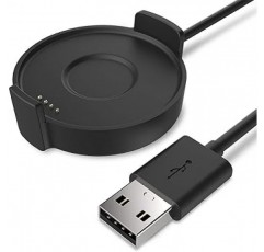 TUSITA 충전기 TicWatch Pro 2020 Pro 4G LTE 스마트 시계 지원 USB 충전 케이블 클립 크래들 3.3 피트 100cm Bluetooth 시계 액세서리