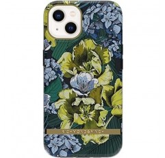 iPhone 13용으로 디자인된 Richmond Finch 케이스 | 6.1인치 사프란 꽃 디자인 | 무선 충전 호환 | 군용 등급 낙하 방지 | 돌출된 모서리 전화기 보호 커버