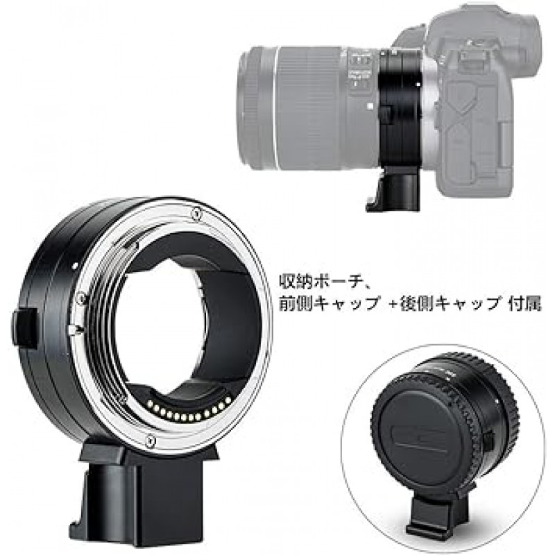 Canon EF/EF-S 용 JJC EF-EOSR 렌즈 마운트 어댑터 Canon EOS R100 R8 R50 R6II R7 R10 R3 R6 R5 R5C R RP Ra 카메라 자동 초점 자동 조리개 (탈착식 1/4 