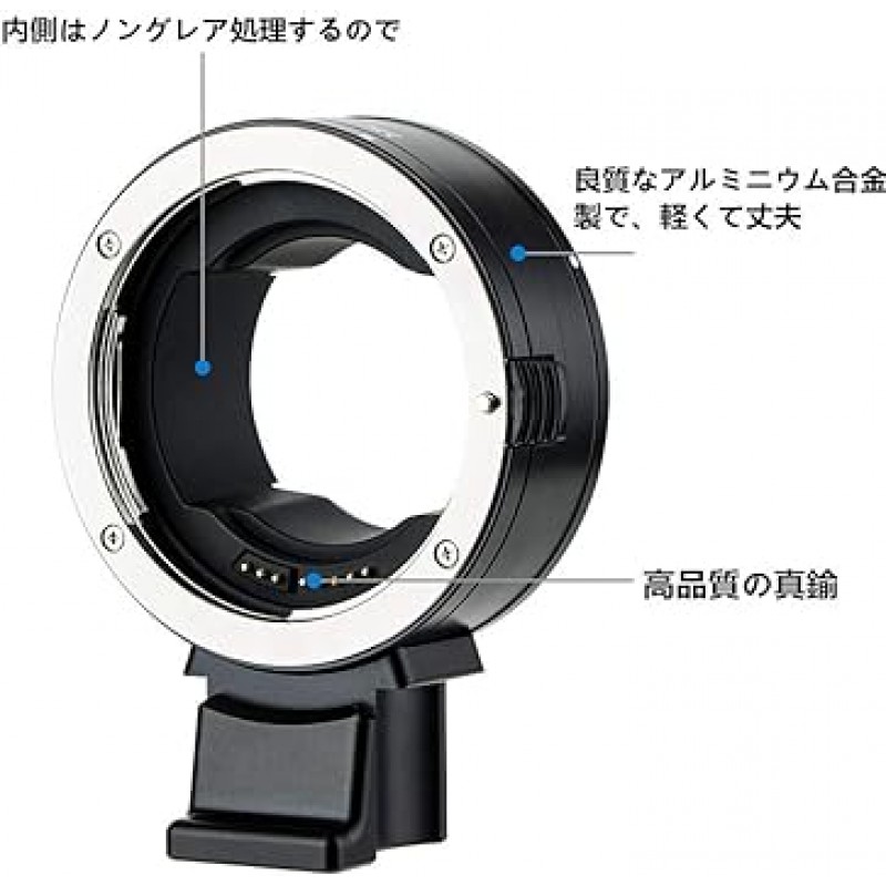 Canon EF/EF-S 용 JJC EF-EOSR 렌즈 마운트 어댑터 Canon EOS R100 R8 R50 R6II R7 R10 R3 R6 R5 R5C R RP Ra 카메라 자동 초점 자동 조리개 (탈착식 1/4 