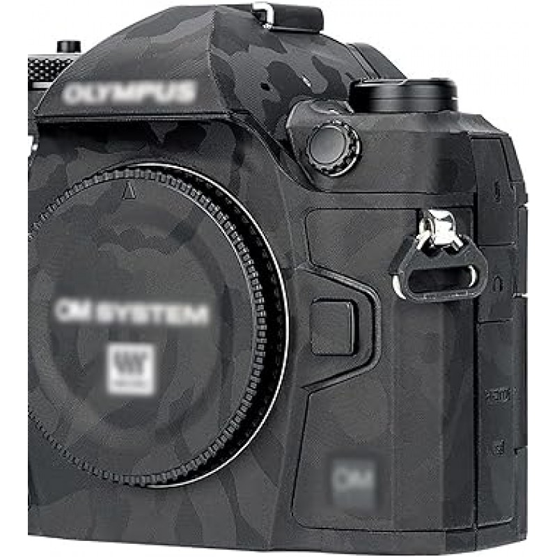 카메라 보호 가죽 필름, 카메라 본체, 보호 필름, 올림푸스 OM 시스템 OM-1 카메라용, 3M 소재, 검정색 위장