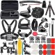 GoPro Hero 11 10 9 8 Max 7 6 5 4 Black GoPro 2018 세션 퓨전 실버 화이트 Insta360 DJI Action 2 AKASO APEMAN Campark SJCAM 액션 카메라 등을 위한 Neewer 업그레이드된 50-in-1 액션 카메라 액세서리 키트