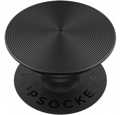 PopGrip Twist 블랙 알루미늄 POPSOCKETS 스마트폰 링, 스마트폰 스탠드, 스마트폰 그립, 스마트폰 액세서리, iPhone 및 Android