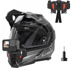 TELESIN GoPro 오토바이 헬멧 마운트 업그레이드 버전 Go Pro 헬멧 마운트 하부 턱 스트랩 마운트 액션 카메라 액세서리