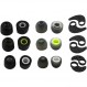 Jaybird Bluebuds X, x2 및 x3 Bluetooth 스포츠 헤드폰용 Zotech 액세서리 팩(메모리 폼 3쌍, 실리콘 이어핀 3쌍 및 실리콘 고무 교체 이어폰 3쌍, 이어 팁)