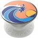 PopGrip Enamel 파도를 타고 산호 POPSOCKETS 스마트폰 링 스마트폰 스탠드 스마트폰 그립 스마트폰 액세서리 iPhone Android