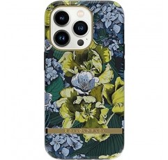 iPhone 14 Pro용으로 디자인된 Richmond Finch 케이스 | 6.1인치 사프란 꽃 디자인 | 무선 충전 호환 | 군용 등급 낙하 방지 | 돌출된 모서리 전화기 보호 커버