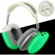 Fintie (핀티) 실리콘 케이스 커버 AirPods Max 헤드폰 용 흠집 방지 이어 컵 커버 헤드 밴드 커버 AirPods Max 용 액세서리 스킨 프로텍터 AirPods Max 용 (그린 글로인 더 다크)