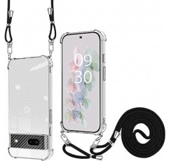 baodunwei Google Pixel 7a 케이스, 투명, 넥 스트랩, 크로스바디 스트랩, 스마트폰 어깨 스트랩, 휴대폰 스트랩, 어깨 스트랩, Pixel 7a, 로프 커버, 길이 조절 가능, 충격 방지, 얇고 가벼운 제품, Qi 급속 충전, 완전 보호, Pixel7a 씌우다