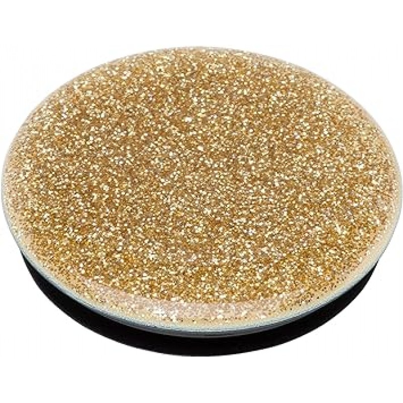 PopGrip 글리터 골드 PopSOCKETS 스마트폰 링, 스마트폰 스탠드, 스마트폰 그립, 스마트폰 액세서리, iPhone 및 Android