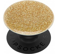 PopGrip 글리터 골드 PopSOCKETS 스마트폰 링, 스마트폰 스탠드, 스마트폰 그립, 스마트폰 액세서리, iPhone 및 Android