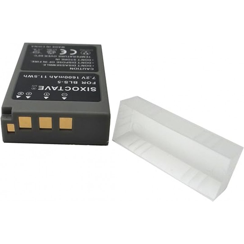 str 호환 올림푸스 BLS-1 BLS-5 BLS-50 배터리 E-410/E-400/E-420/E-620/E-P1/E-P2/E-P3/E-PL3/E-PM1/E -PL1s/E-PL2/E-PL5/E-PM2/E-PL6/E-PL7/E-PL8/E-M10 Mark II /스타일러스 1/E-. PL1/Stylus 1/ E-M5 Mark III 정품 충전기 및 디스플레이 전원으로 충전