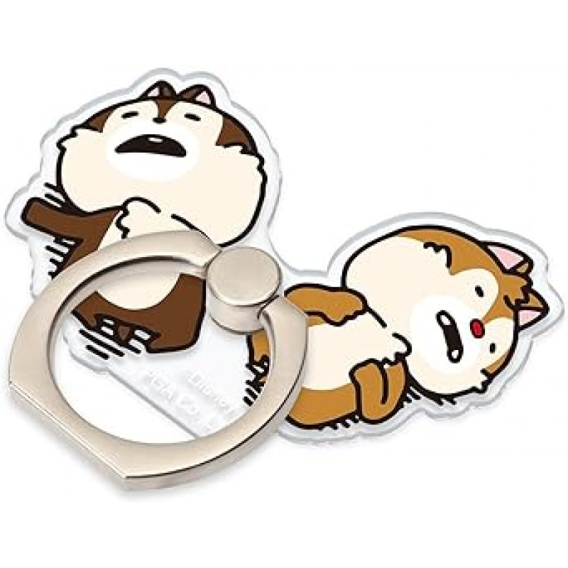 색상: 칩 & 데일 디즈니 클리어 링 홀더 캐릭터 스마트폰 링 낙하 방지 링 스트랩 스탠드 스마트폰 홀더 스마트폰 링 귀여운 미키 칩 데일 곰돌이 푸 전 모델 호환 S-pg-7p937