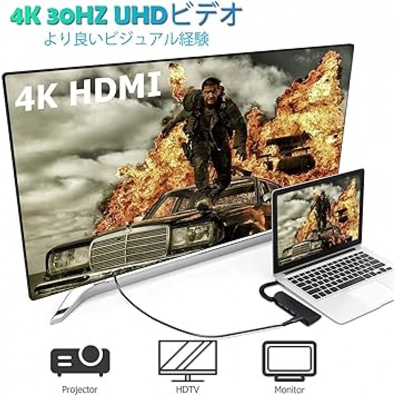 idoove USB C 허브 어댑터 MacBook Pro 13 14 15 16(2016-2021 M1), MacBook Air(2018-2021 M1), iPad용 5-in-1 멀티포트 USB 허브 Type-C 85W PD 충전 4K HDMI USB-C 교체 어댑터 Pro(2018-2021), Surface Pro 8, 7 / Go 3, 2(Surface), Galaxy Books, Chromebook 및 기타 노트북, 태블릿 PC와 호환 가능