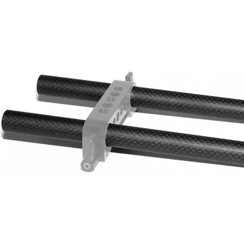 NICEYRIG 카메라 카본 로드 20cm 8인치(2개) 카본 로드 구멍 직경 15mm 로드 15mm 로드 시스템 15mm 로드 파이프 길이 20cm Camera Carbon Rod 카메라 케이지용 다기능 촬영 보조 툴 초경량 강한 강성 편리 연장＆확장 지원 디지털 부속품 촬영 안전성 기재 카메라 액세서리 (2개입 리) ―065