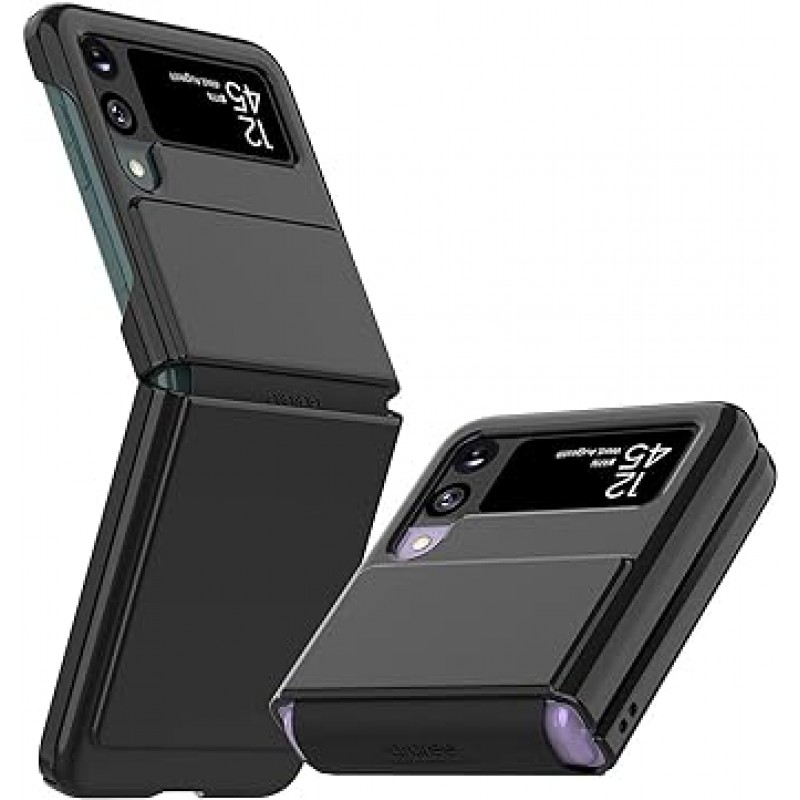 아라리 AR21945GZFP3BK 갤럭시 Z 플립 3 5G 케이스, 에어로플렉스 [공식 라이선스 제품, 힌지 보호, 카메라 디자인, 스트랩 홀, 갤럭시