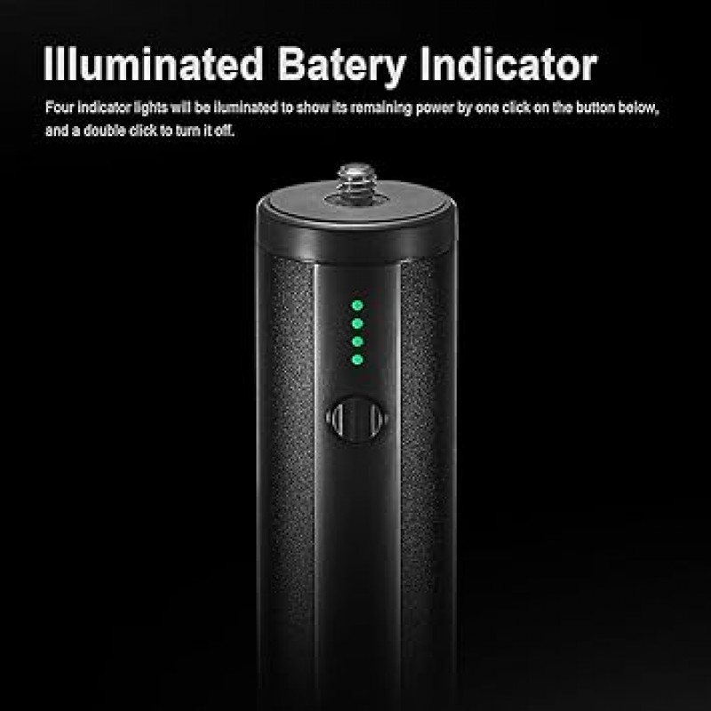 Godox BPC-01 모노포드, 카메라 그립, 미니 삼각대, 배터리 그립, 10,000mAh, 2개 장치 동시 충전 가능, 4/1 나사, 스마트폰과 호환 가능, DJI 오즈모 포켓 액션 카메라