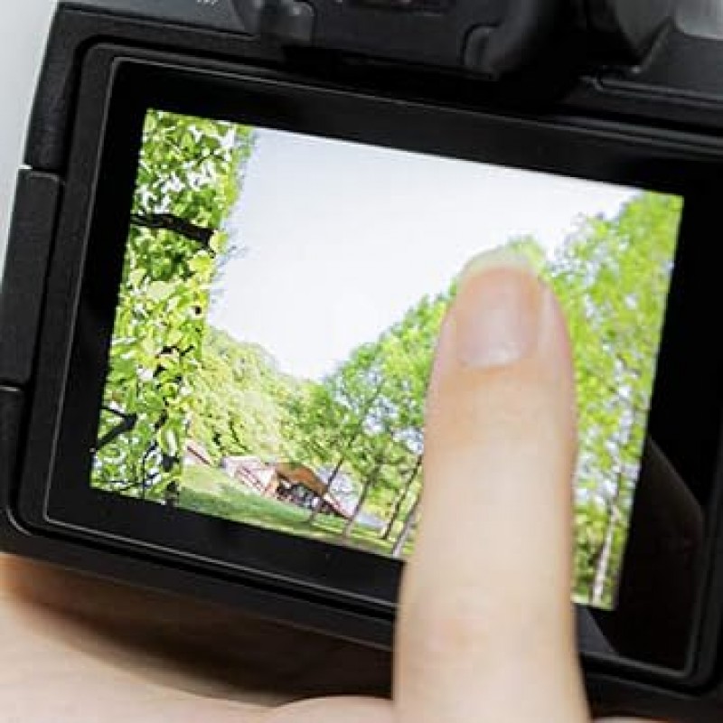 Ginichi x GRAMAS DCG-CA21 Canon EOS R6 디지털 카메라용 LCD 보호 필름, 9H 표면 경도, 투명한 투명도, 얼룩 방지 코팅, 완벽한 크기, 실제 장비 측정, 충격 방지, 지문 방지, 피지