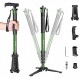 Manbily G-333 모노포드, 독립형, 경량, 66.9인치(170cm), 알루미늄 모노포드, 콤팩트, 5단계 텔레스코픽, 다리 직경 1.0인치(25mm), 각도 조절 가능, 보관 높이 17.7인치(45cm), 적재 용량: 7kg(15.7파운드), 여행용 모노포드, 휴대용, 모터스포츠, 스포츠 축제, 불꽃놀이, 사진, 1/4" 및 3/8" 나사, SLR 및 비디오 카메라와 호환 가능