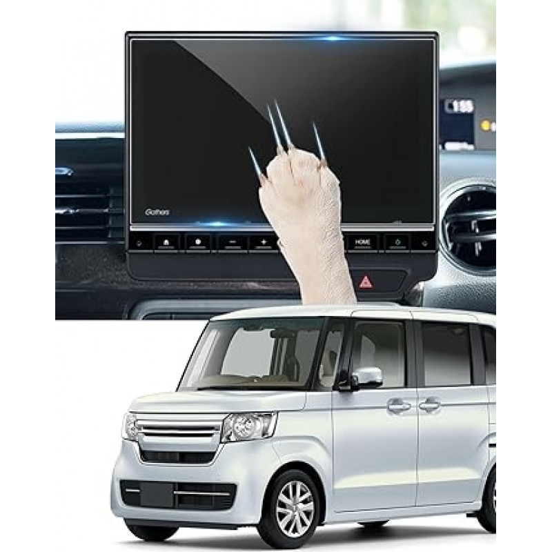 LANTU [스크래치 방지 강화] Honda N-BOX/N-WGN/N-ONE 용 9 인치 자동차 네비게이션 보호 필름 강화 유리 디스플레이 오디오 LXU-237NBi 네비게이션 시스템 9H 경도 긁힘 방지 지문 방지 간편한 설치 자체 흡착 유형 버블 무료 고감도 터치 먼지 방지 네비게이션 시스템 필름 액세서리 맞춤 부품