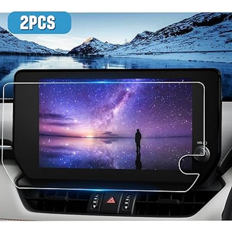 Ruiya PET 필름 2022 신형 Toyota RAV4 독점 내비게이션 보호 필름 10.5 인치 디스플레이 필름 새로운 RAV4 액세서리 얼룩 방지 4H 쉬운 설치 2개 모든 새로운 RAV4 맞춤 부품
