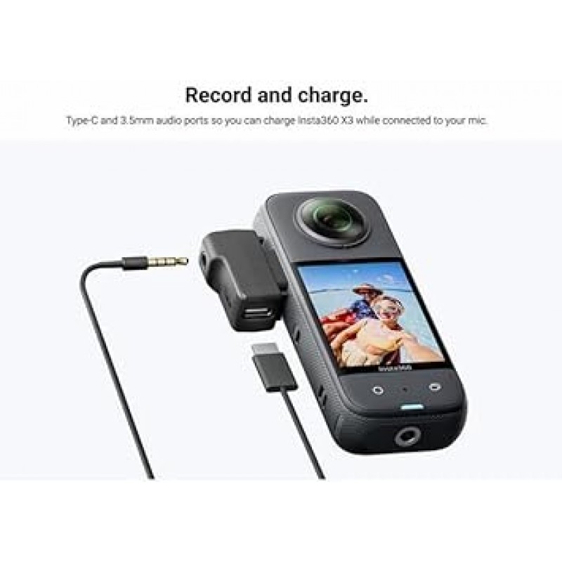 Insta360 X3 마이크 어댑터/충전 오디오 어댑터